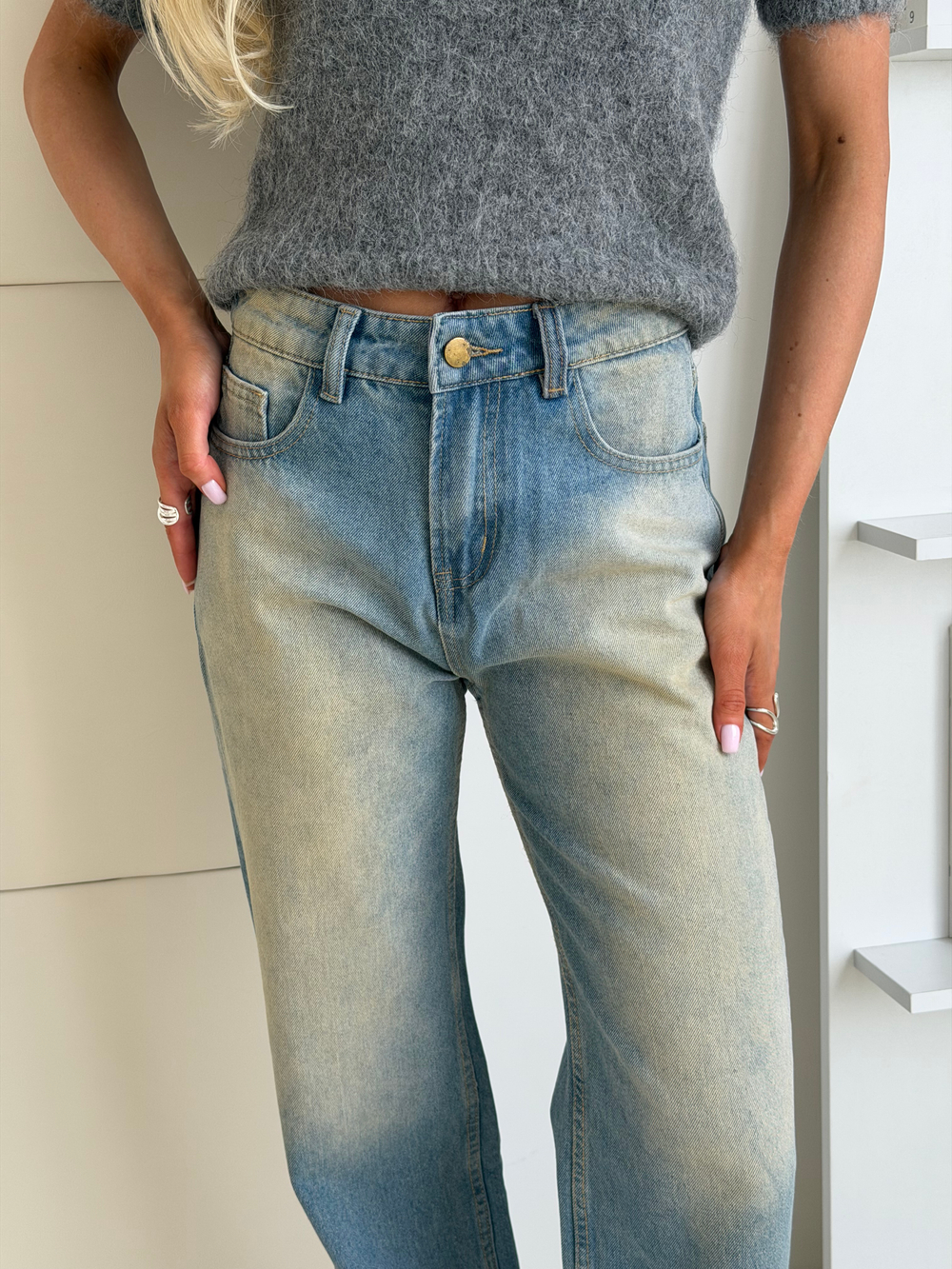 Джинсы Cut голубой