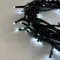 Светодиодная нить 100 холодных белых LED ламп, 10 м., 24В, черный провод ПВХ, LTC (PST100-11-1W)
