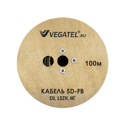 Кабель VEGATEL 5D-FB Cu (ГОСТ, синий)