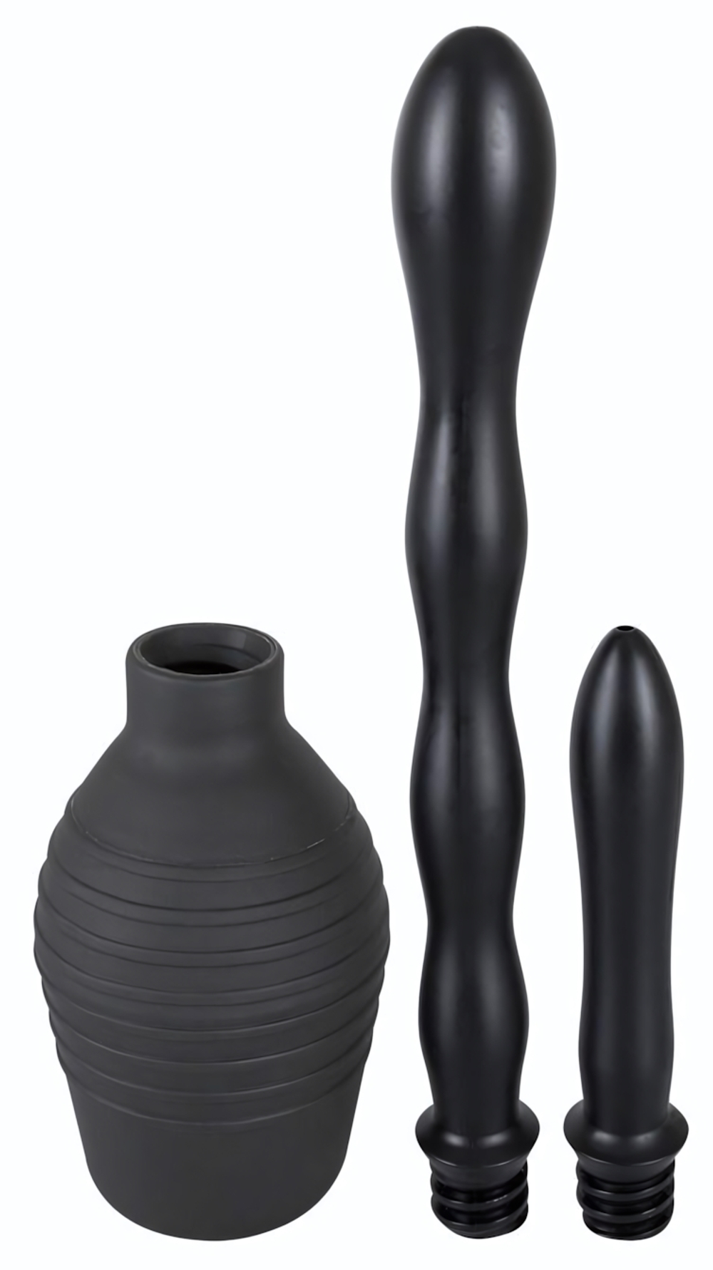 Анальный душ Shower Me с 2 сменными насадками (Цвет: черный)