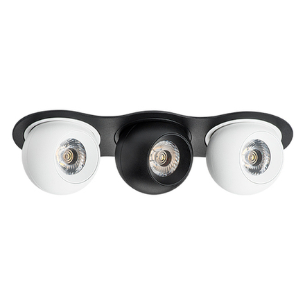 i637627262 Светильник INTERO LED 9W*3 850LM*3 24G ЧЕРНЫЙ/БЕЛЫЙ 3000K (217637+217062+217072+217062)