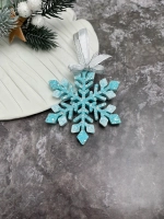 Новогодняя елочная игрушка Снежинка