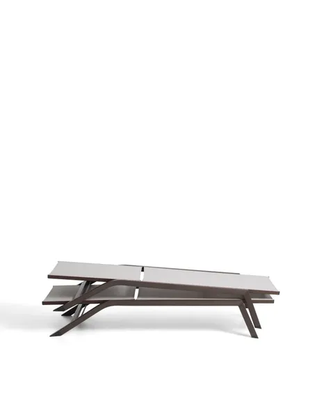 Шезлонг Capraia из коричневого алюминия