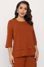 Костюм трикотажный Альберта (терракотовый) К14385-10М LT Collection