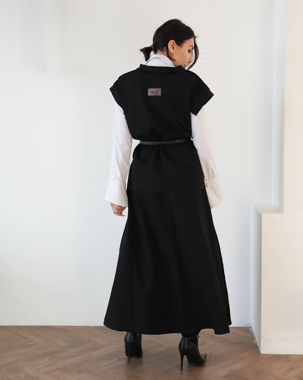 Жилет из джерси в черном