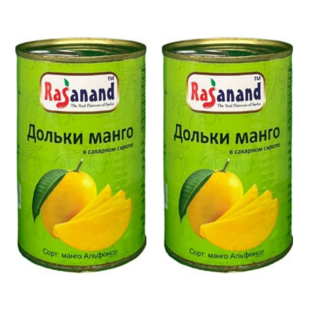 Дольки манго в сахарном сиропе Rasanand 450 г