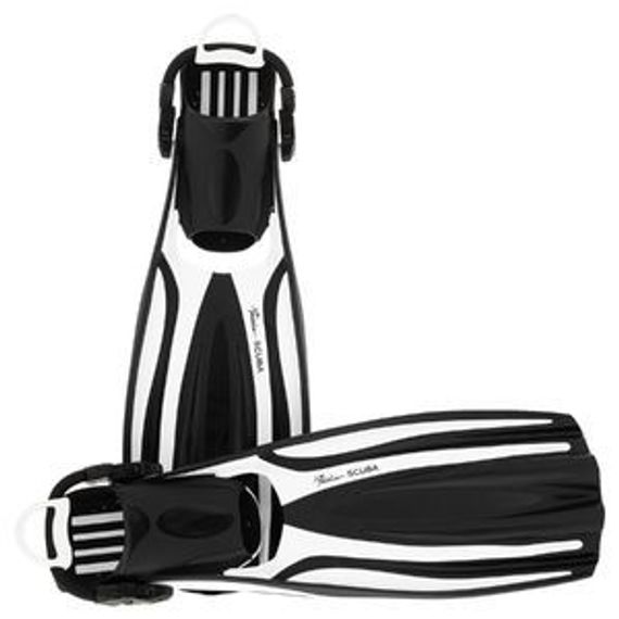 Ласты с открытой пяткой Marlin Scuba (Elastic Bungee Strap) белые