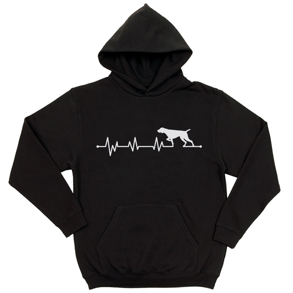 Толстовка "Курцхаар -  сердечный ритм"