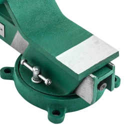 Тиски стальные поворотные с наковальней 4''-100мм RockForce RF-6540804