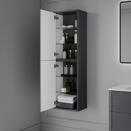 Пенал подвесной IDDIS Oxford Neo, 40 см, темно-серый, OXN40D0i97