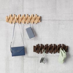 Вешалка настенная Picket, 61 см, 8 крючков, натуральное дерево