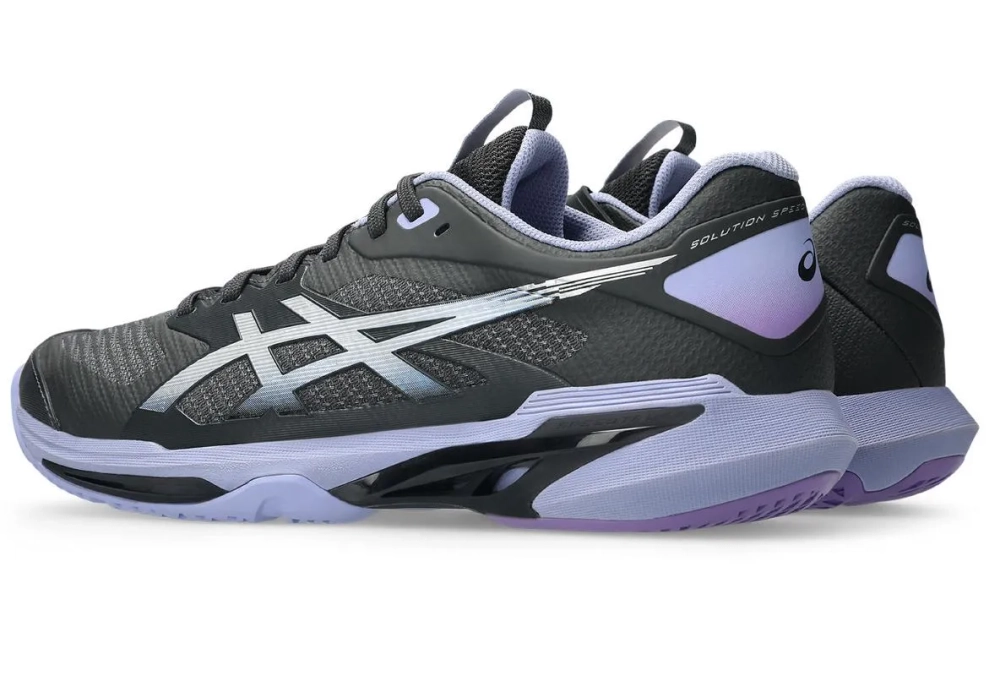 Теннисные кроссовки Asics Solution Speed FF 4 Night Energy - graphite grey/pure silver