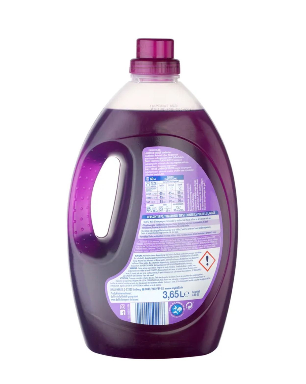 Жидкое средство для стирки Dalli Lavender Breeze 66 стирок 3,65 л