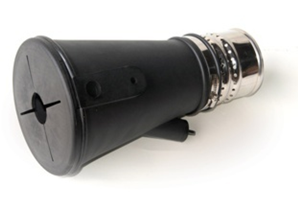 FS-N102 Газоприемная насадка  конусная круглая с отверстием для проб на СО. Входное отверстие: 120 мм., диаметр шланга: 102 мм., Максимальная рабочая температура: 180 с?