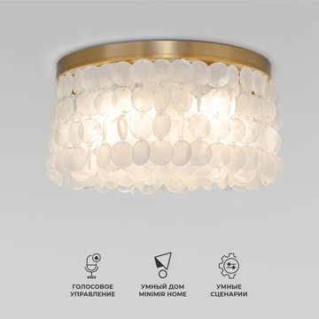 60084/5 / потолочный светильник / латунь/перламутр Smart