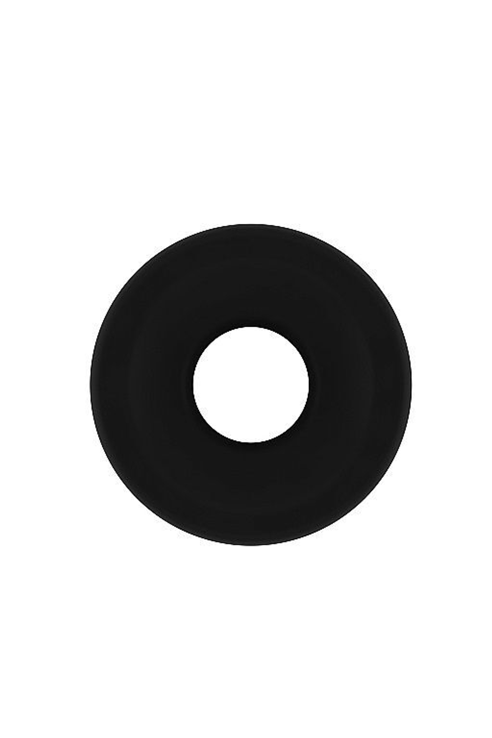 Чёрная анальная пробка с тоннелем №49 Small Hollow Tunnel Butt Plug 3 Inch - 7,7 см. (Цвет: черный)