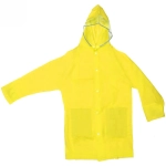 Дождевик-плащ детский «Rainbow» с капюшоном,на молнии, с отдел.под рюкзак, цвет желтый, размер M(73*50см) ДоброСад