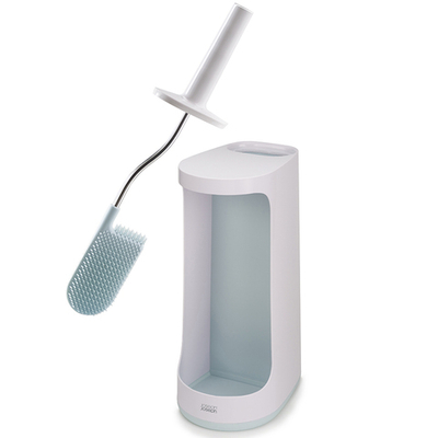 Ершик для унитаза с отсеком для хранения flex, бело-голубой