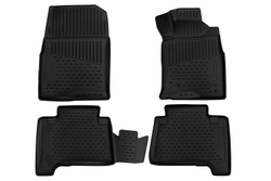 Коврики Standard, 3D в салон TOYOTA Hilux Surf, 2002-2009, внедорожник, П.Р., 4 шт. (полиуретан, чёрные) Element.ELEMENT3D48154210