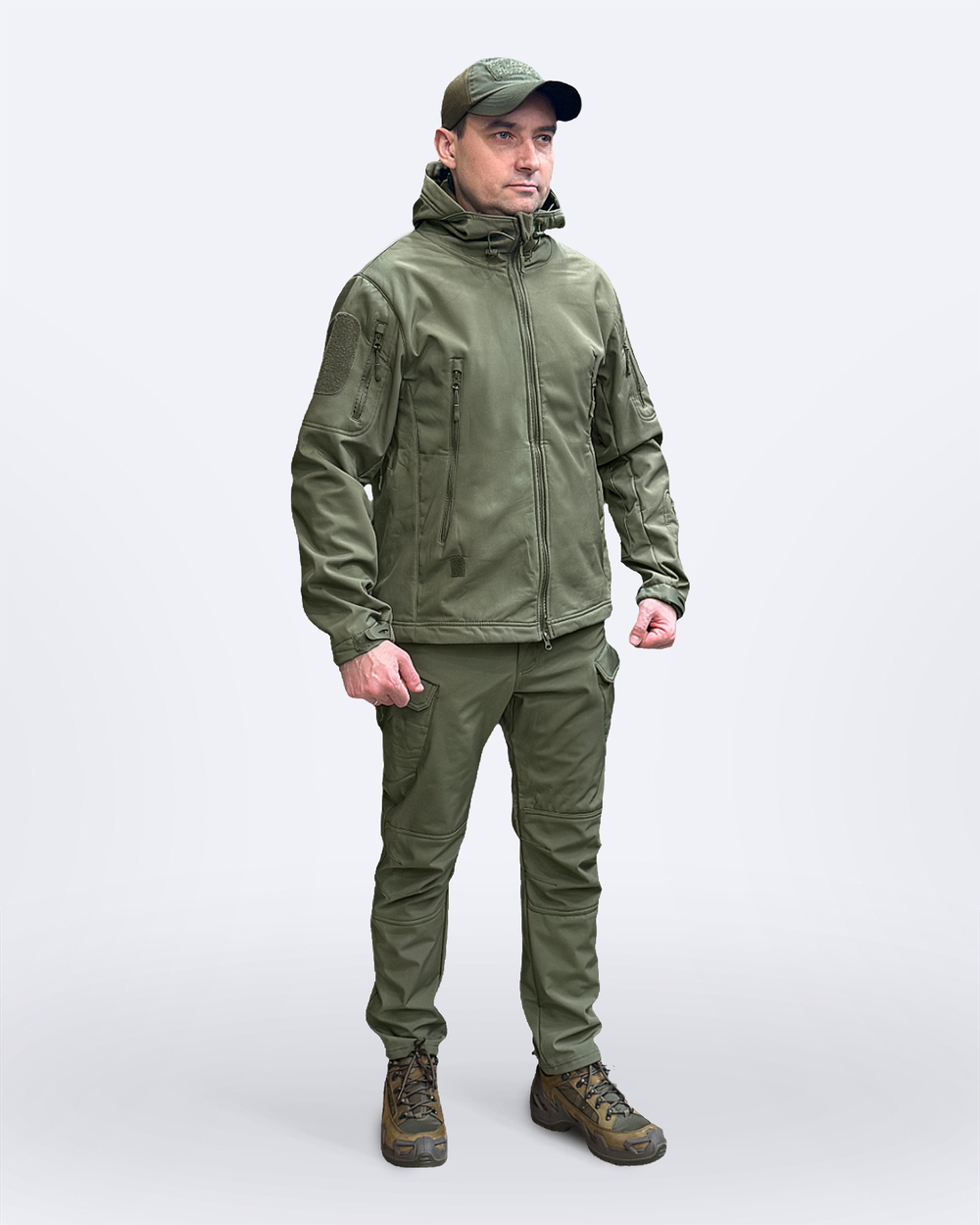 Демисезонный костюм СофтШелл "Олива"