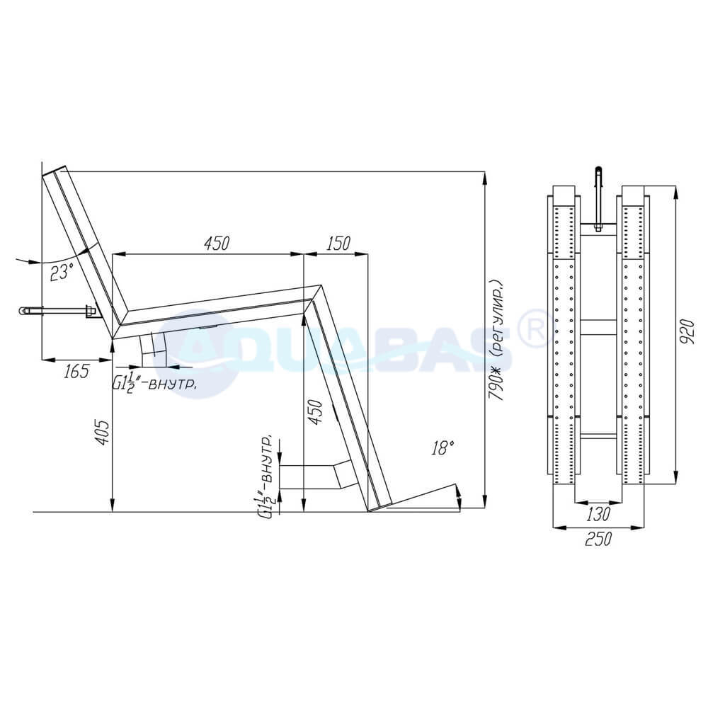 ЛА.01.2/1 Кресло аэромассажное пленка AISI-316