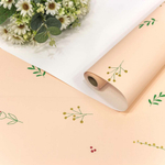 Пленка В рулоне 10 м х 58 см "Веточки" (Персиковый)