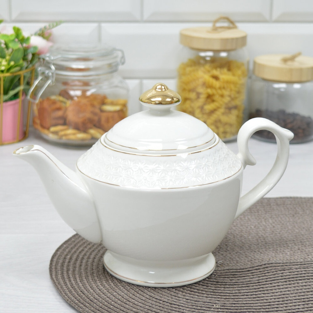 Чайник заварочный 1,1л "Снежная королева" круглый (16157)