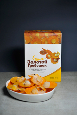 Гребешок на половине раковины Золотой 45/55