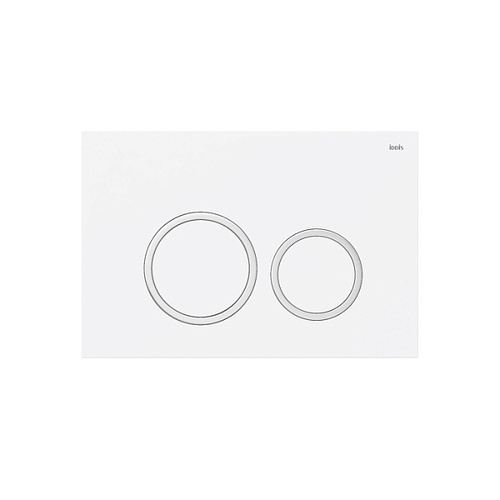 Клавиша смыва IDDIS Unifix, белая матовая