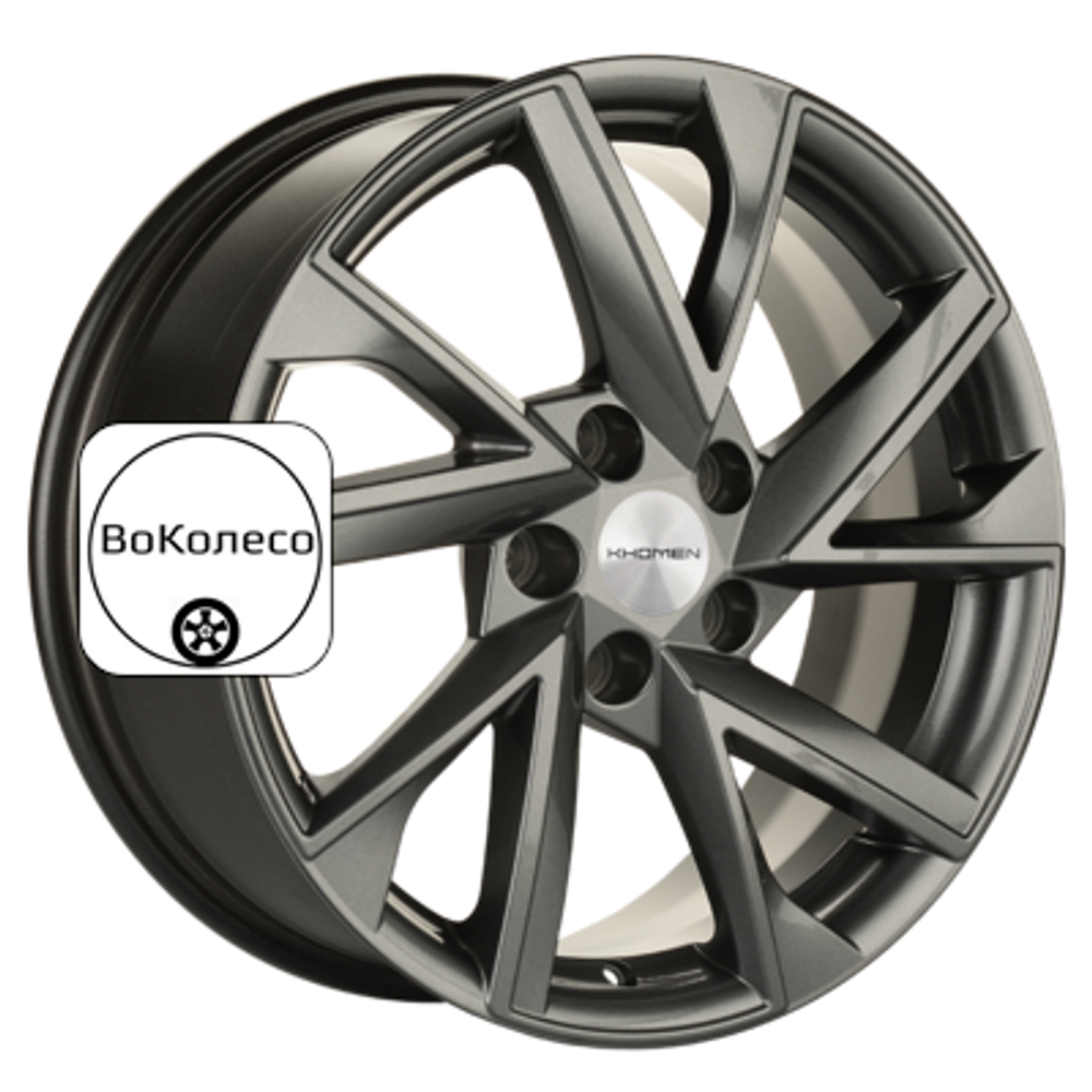7x17/5x112 ET45 D57,1 KHW1714 (Karoq) Gray Khomen Wheels