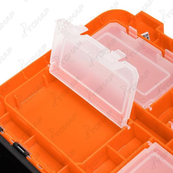 Ящик рыболовный зимний PIKE односекционный оранжевый (HS-IML-19-O-1) Helios