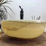 Раковина из оникса Bowl Yellow TinLip BO-60975 40*40*15