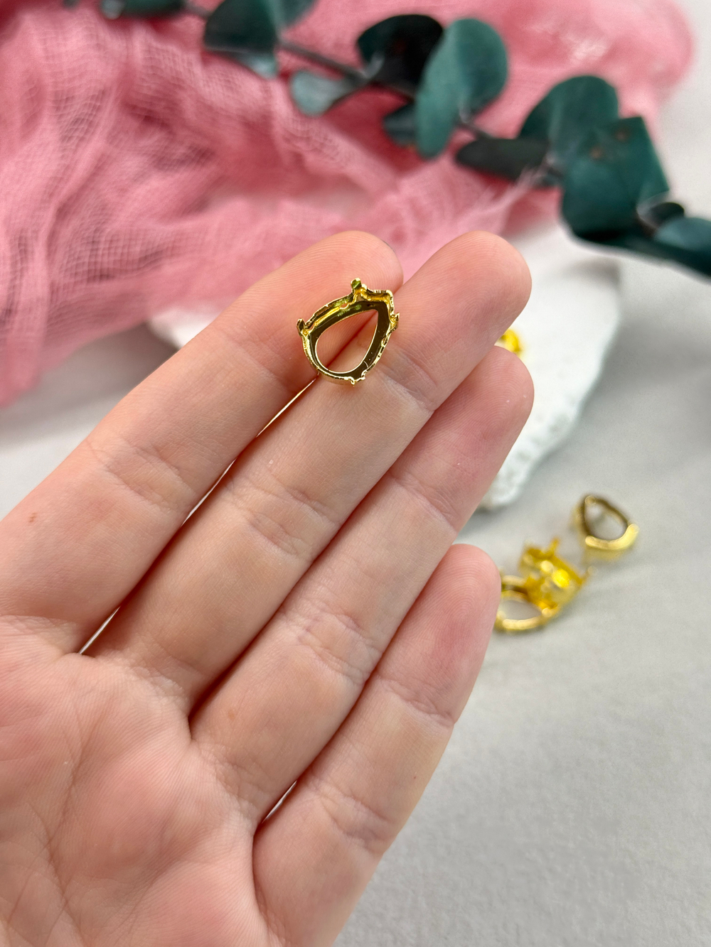 Оправа #4320 Drop 14*10 мм Золото