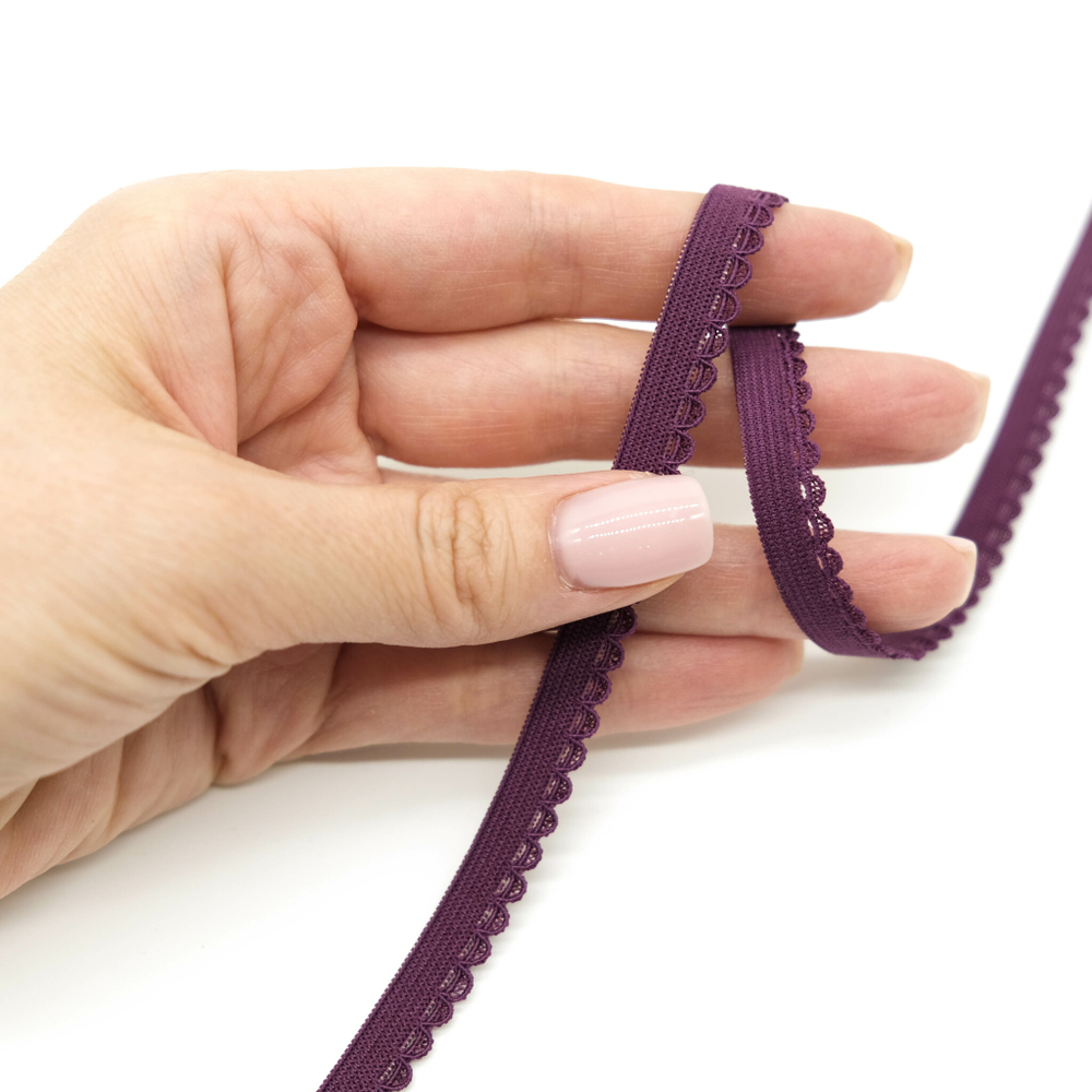 Резинка ажурная бельевая СЛИВА, 9мм