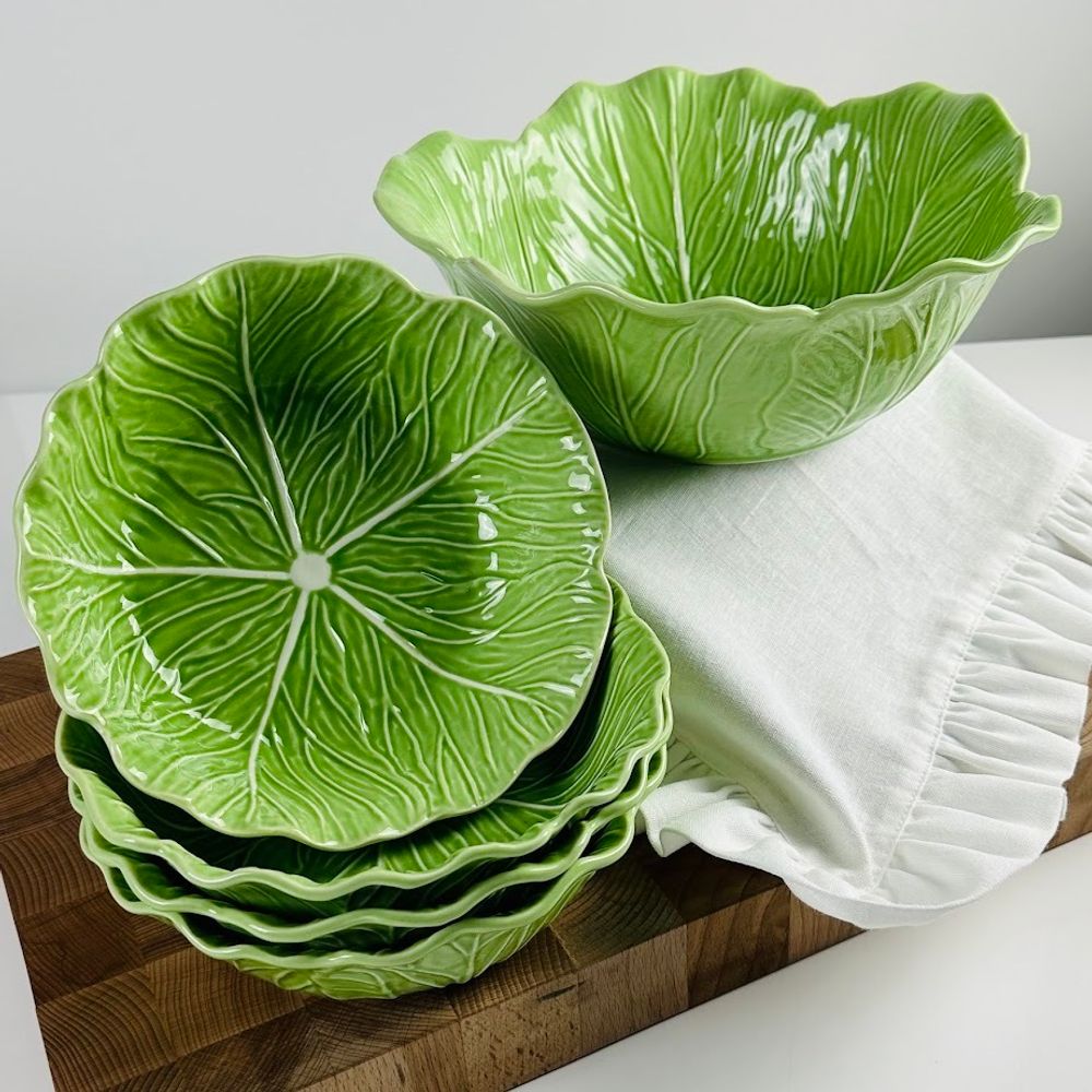 Lenardi 232-033 Набор из 5 салатников 27/19см КАПУСТА в под.уп.(х4)Фарфор