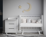 Кроватка Anniken с маятником, матрас 120 на 60 и комод