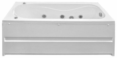 Ванна акриловая BAS Верона 1500х700 с гидромассажем и каркасом
