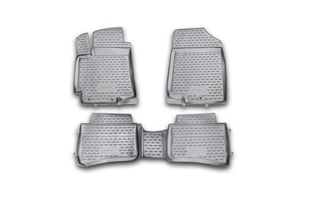 Коврики в салон KIA Rio, 2011-2014, 2014-&gt;, 4 шт. (полиуретан)