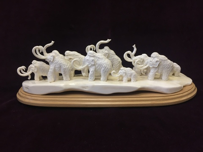 Стадо мамонтов, композиция, настольный набор, для руководителя.