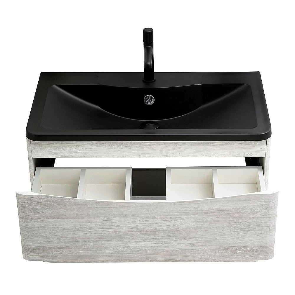 Тумба с раковиной BelBagno ACQUA 100 подвесная Rovere Vintage Bianco