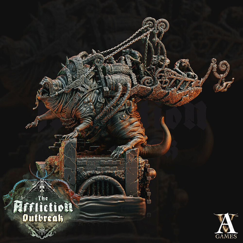 Grand Alliance Chaos Skaven Brood Horror Крысы на ужасе выводка миниатюра для dnd, днд, pathfinder, фентези, Настольная игра, НРИ, Варгейм, РПГ