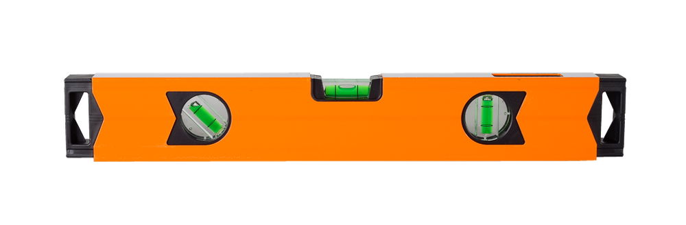 Уровень алюминиевый «Магнитный» 400мм 3 глазка фрезерованный Вихрь