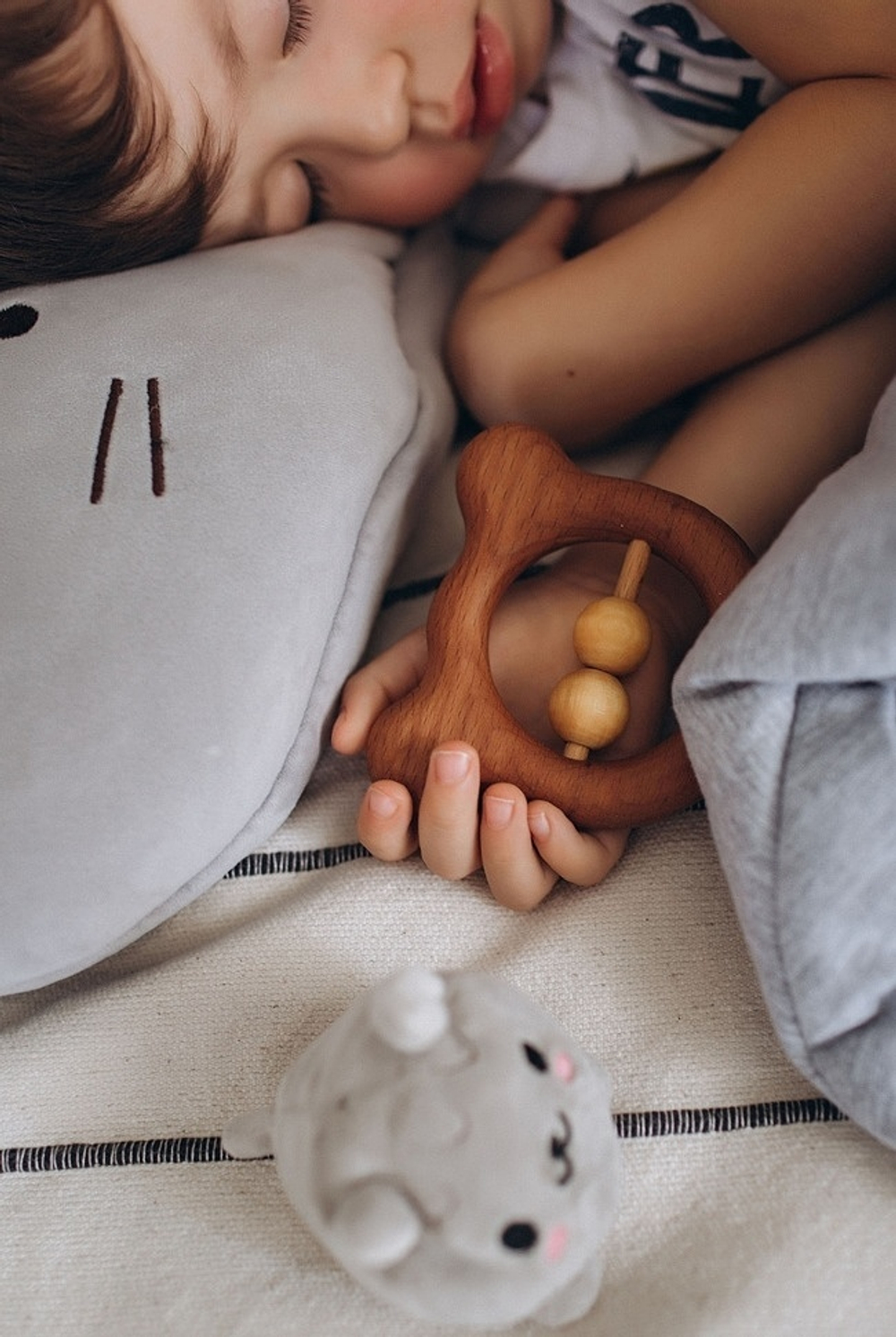 Погремушка - грызунок "Глазастый Медвежонок" Леснушки