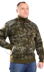 Джемпер мужской Цифра на молнии с нашивками