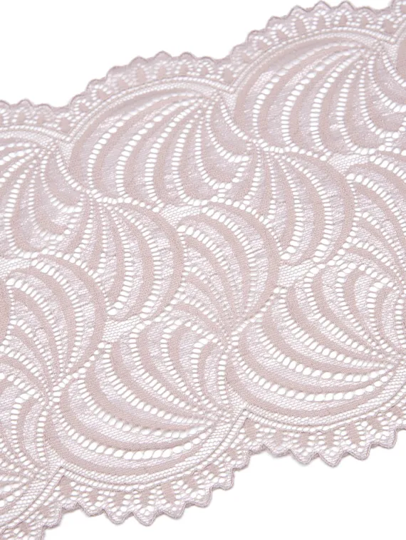 1361 Кружево эластичное 19.5 см, Италия, кофе с молоком 030