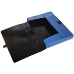 Папка-портфель на застежке Alingar, А4 360х265х40 мм, пластиковая, 800 мкм, ассорти, матовая, карман для визитки, "Flossy"