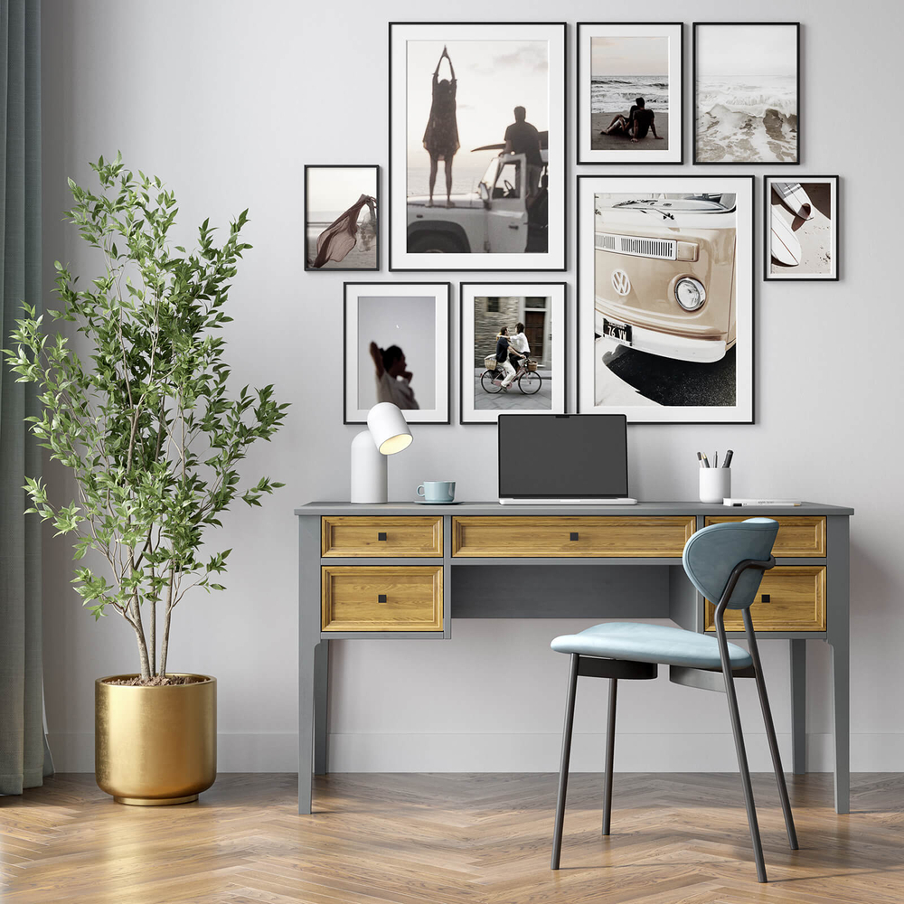 Стол письменный «Квадро-С» из массива сосны 138.8*76*66 см