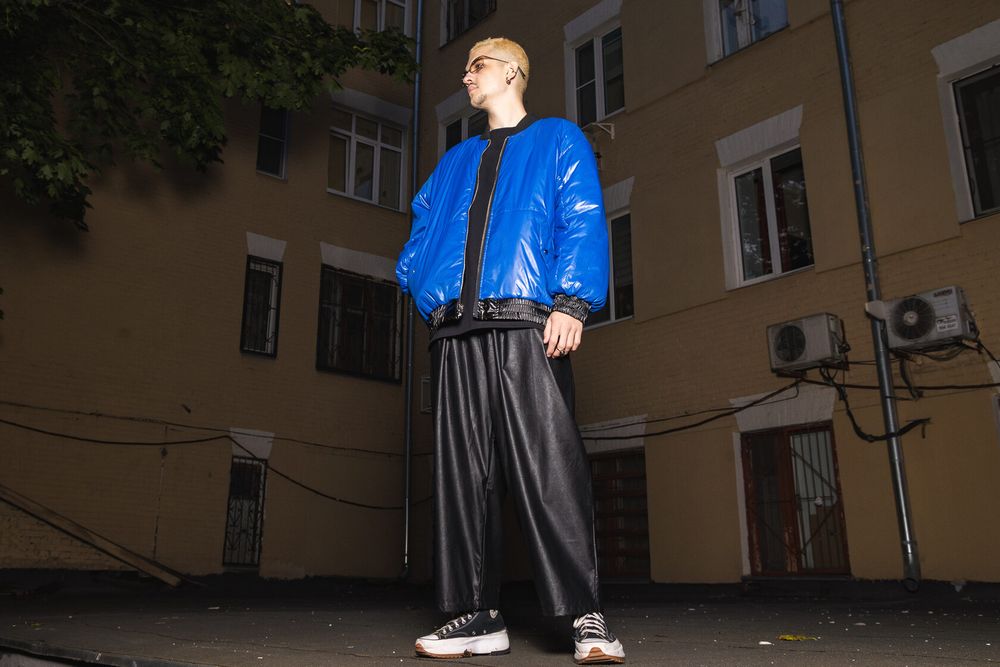 Бомбер Protocol Detroit I'm Two Sided черный