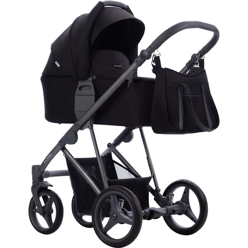 Детская коляска Bebetto Flavio 3 в 1 с автокреслом Avionaut Cosmo 10 черный серая рама