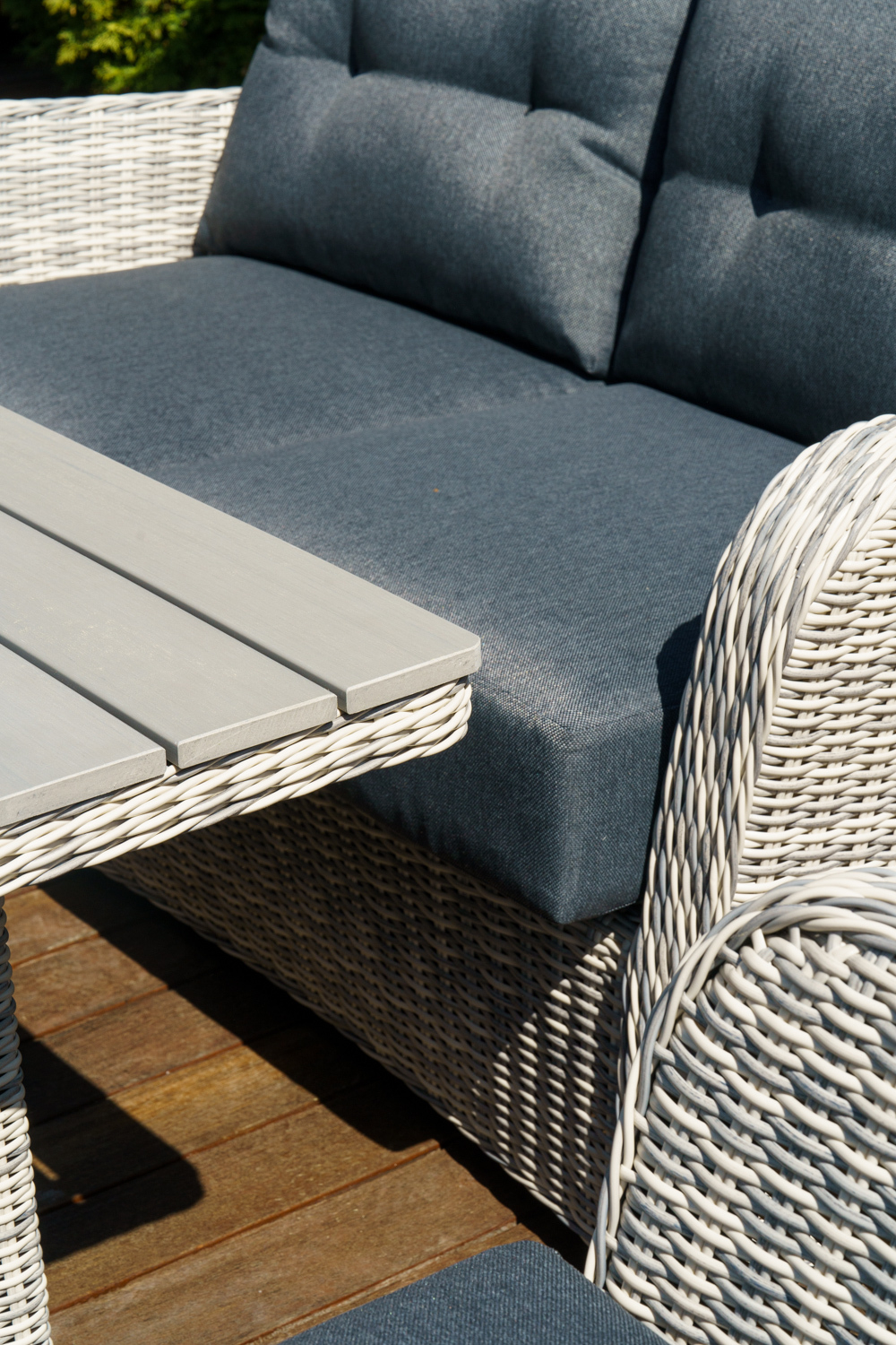 Набор мебели ВЕНЕЦИЯ из искусственного ротанга (цвет: коричневый/серый)